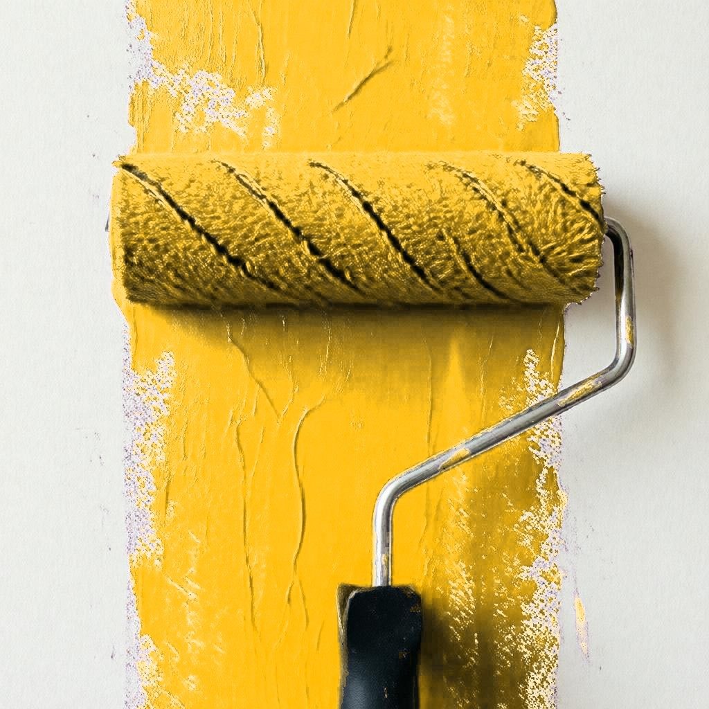 Композитные панели 3 и 4 мм в корпоративном цвете Beeline (Pantone 123 C) для объектов в Казахстане