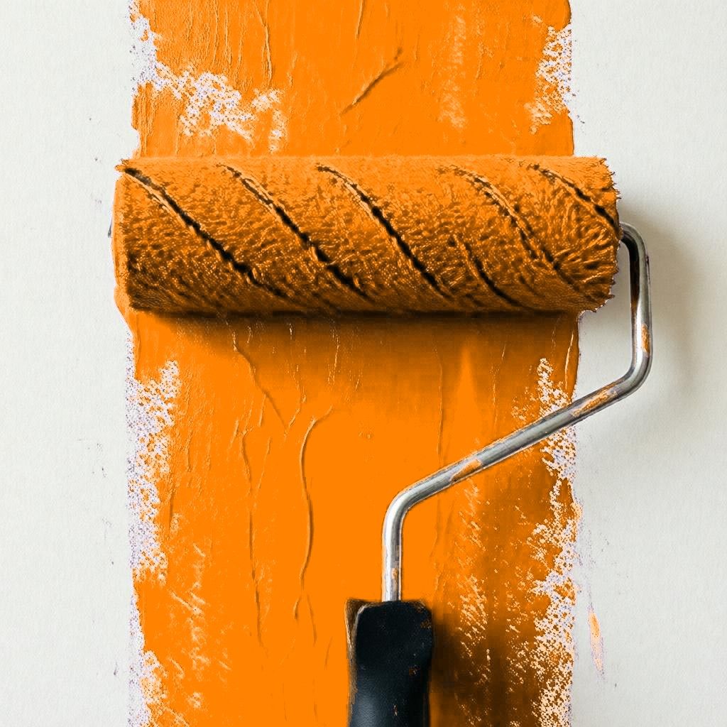 Композитные панели 3 и 4 мм в корпоративном цвете ОБИ (Pantone 151 C) для объектов в Казахстане