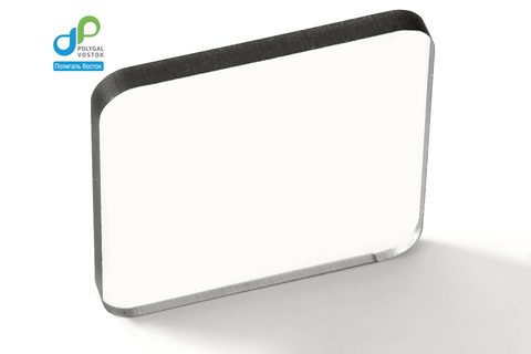Монолитный поликарбонат 3х2050х3050 Белый Колибри (гарантия 14 лет) (50 л в пал.)