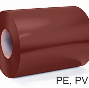 Штрипс 0,8 мм RAL3005 Бордо PVDF гарантия 20 лет алюминиевый для кровли