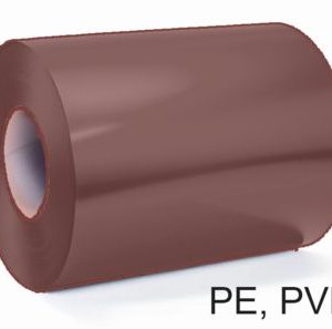 Штрипс 0,8 мм RAL8004 Коричневый PVDF гарантия 20 лет алюминиевый для кровли