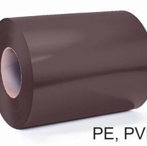 Штрипс 0,8 мм RAL8017 Коричневый PVDF гарантия 20 лет алюминиевый для кровли