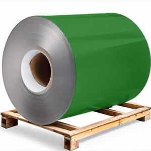 Сталь оцинкованная 0,5х1250х3000 мм RAL 6029 зеленый Грунт обр.стороны / защ.пленка