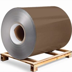 Сталь оцинкованная 0,5х1250х3000 мм RAL 8025 терракотовый Грунт обр.стороны / защ.пленка