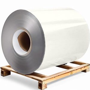 Сталь оцинкованная 0,7х1250х3000 мм RAL 9010 молочно-белый Грунт обр.стороны / защ.пленка