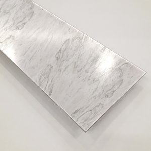 Алюминий рулонной окраски для фасада 1,5х1500х4000 покрытие PlastCover цвет 1283 Травертин Сильвер AluHype